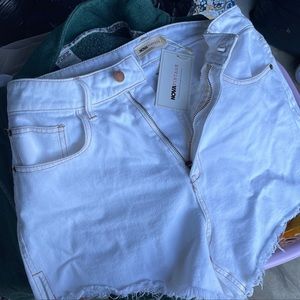 non stretch high waisted jean short size 30